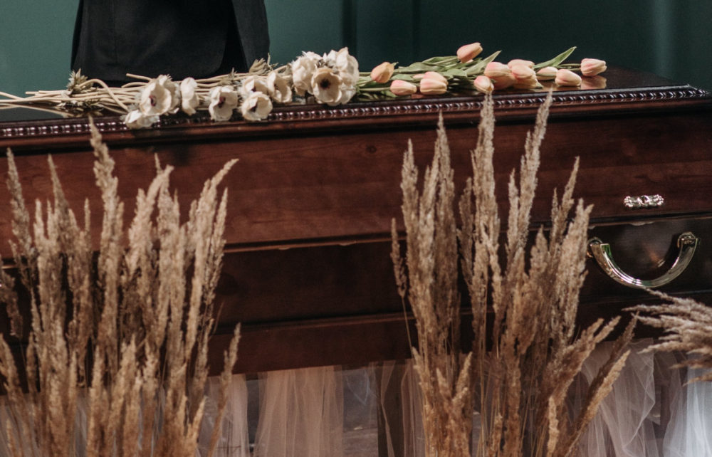 cerceuil décoré